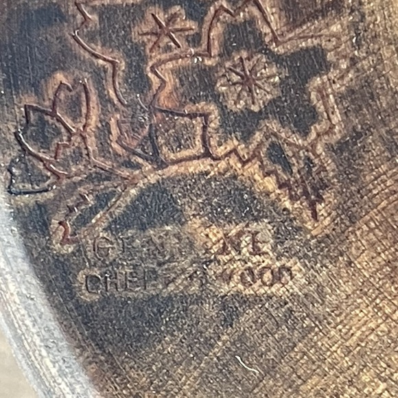 Vtg Mid-Century Hand Turned Cherry Wood Ladles Dippers Handled Bowls Set of 2 - Picture 5 of 15